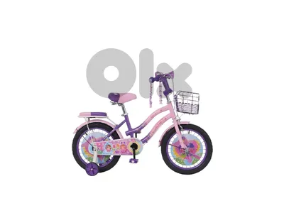 16-inch Girls' Training Bicycle with Front Basket - دراجة تدريب بنات