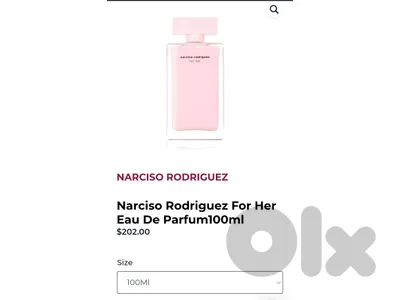 Narciso Rodriguez For HER, 100ml eau de parfum