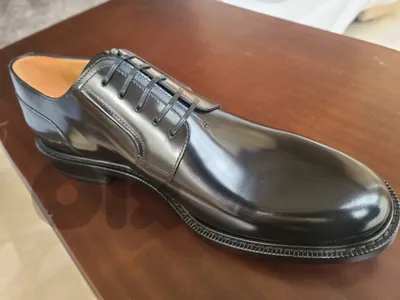 Dior black leather shoes