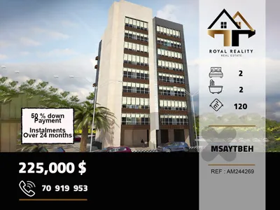 under construction apartments for sale in msaytbeh beirut شقق قيد الانشاء