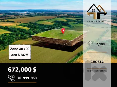 lands for sale in ghosta keserouan ارض للبيع في غوسطا كسروان