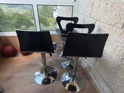 Modern  Adjustable Bar Stools Set – 4 Pieces