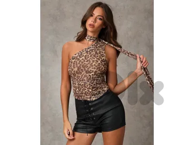 Leopard print top