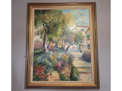 french original signed D.Dejoux large oil painting on canvas