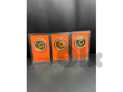 Three Valcambi Circle Rare Limited Ounses 31,1 Gr
