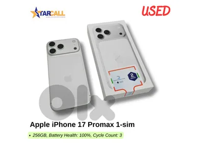 Used Apple iPhone 17 Promax 1-sim
