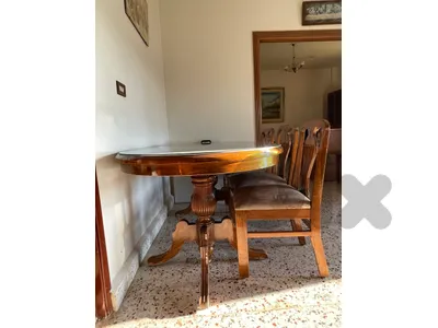 Luxury Wooden Dining Table with 8 Chairs  – Very Good Condition