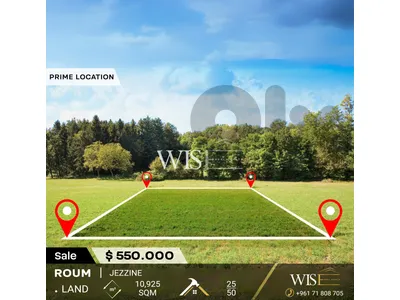 🌳 Prime 10,925 SQM Land for SALE in Roum – Jezzine!