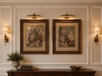 Tuscan Framed Art Prints - Decorative Wall Prints (set of 2)