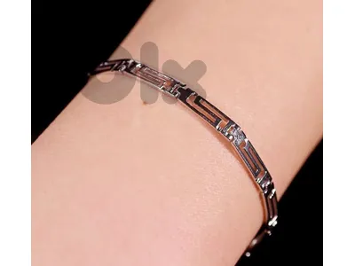Greek Key Bracelet - Sterling Silver 925.