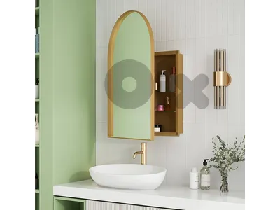 Gold Domed Mirror Cabinet