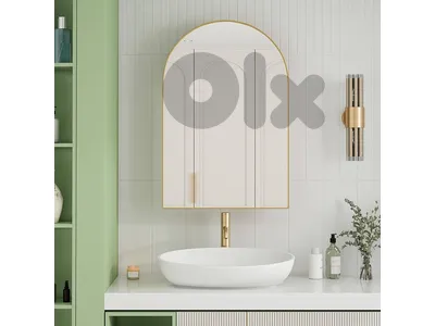 Gold Domed Mirror Cabinet