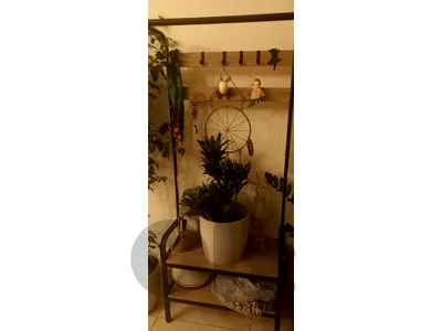 shelves and cloth rack