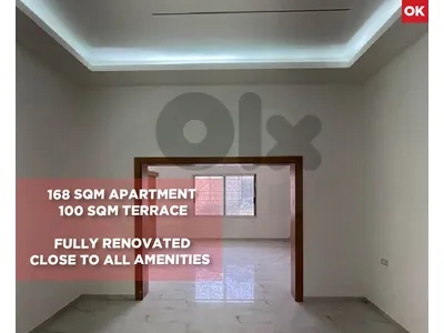 Fully Renovated ,100 sqm Terrace, Bhamdoun/بحمدون REF#OK135461