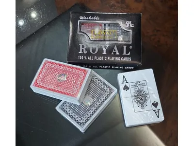 playing plastic cards