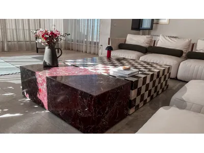 checkered living room table