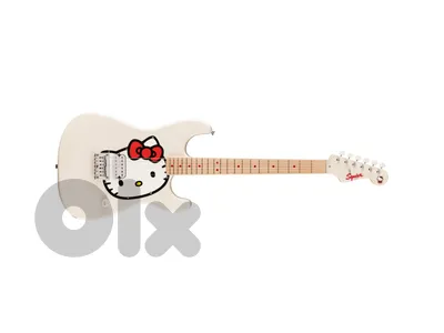 Fender's Squier Fender x Hello Kitty White Stratocaster