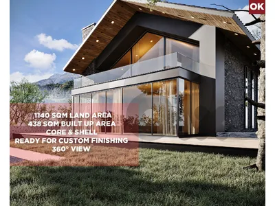 Stand Alone Villa | 1140 sqm Land Area | 360° View | Core & ShellREF#O