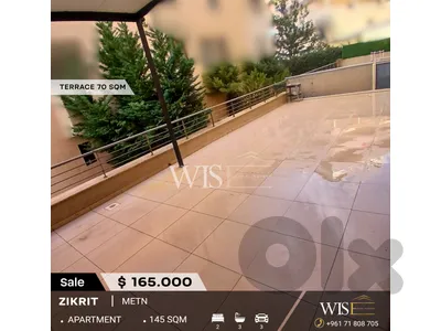 145 SQM Apartment with Terrace for SALE in Zikrit!
