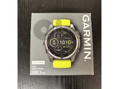 GARMIN fenix 8 Sapphire Dual Power Ti Carbon Gray DLC Black NEW