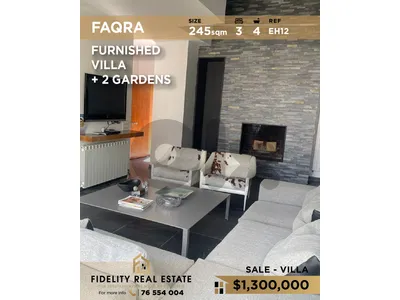 Villa for sale in Faqra EH12 فيلا مفروشة للبيع في فقرا