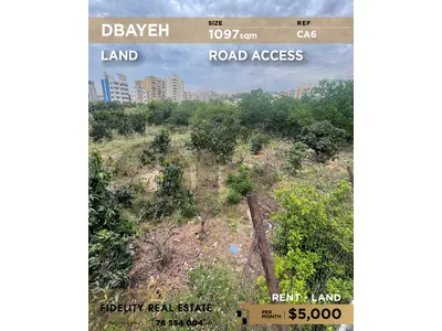 Land for rent in Dbayeh CA6 أرض للإيجار في ضبية