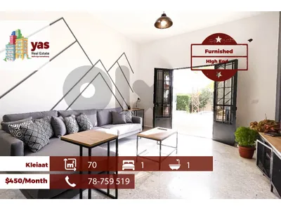 Kleiaat 70m2 | Furnished | Rent | Cozy Flat | Prime Location | KH