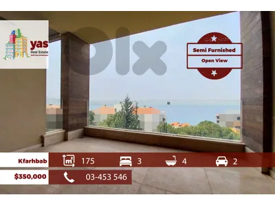Kfarhbab 175m2 | Semi Furnished | Open View | Classy Area | EH