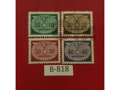 Germany Nazi Poland occupation 1940 Lot# B-818 Swastika MNH stamps
