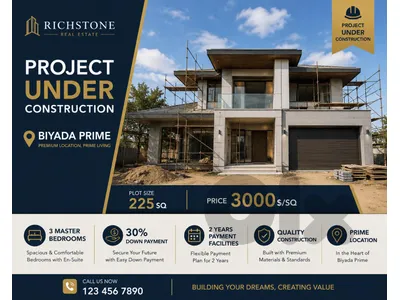 PROJECT UNDER CONSTRUCTION IN BIYADA PRIME | 30% DP| GARDEN | (BI-203)