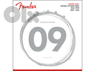 Fender Super 250 Guitar Strings, Nickel Plated Steel, Ball End, 250LR