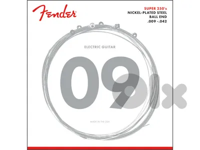 Fender Super 250 Guitar Strings Gauges .009-.042