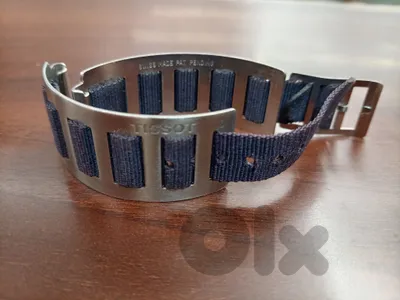 extremely rare Vintage Tissot 17.2mm Stainless Steel Rally & Perlon Unused NOS 1960s Watch Band