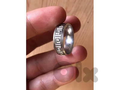 خاتم فضه 925 فيرزاتشي مزغراف و مشغول