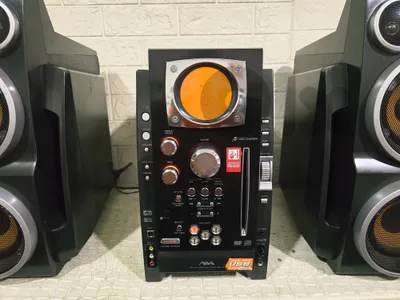 ستريو ايوا 5cd dvd mp3 aux usb كاسيت راديو