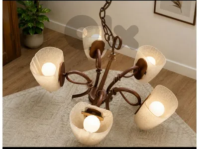 vintage chandelier /5 light chandelier