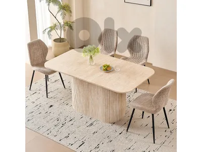 Large 63" Large Dining Table for 4 6