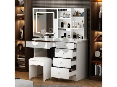 FUFU&GAGA Large Vanity Desk Makeup