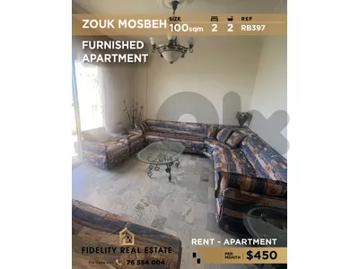 Apartment for rent in Zouk Mosbeh RB397 شقة  للإيجار في زوق مصبح