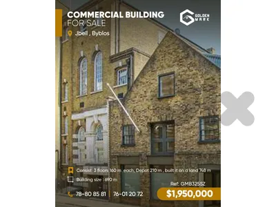 GMB325SZ - Commercial  Building For Sale In Jbeil  - مبنى تجاري للبيع في جبيل