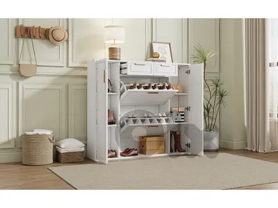 Modern shoe cabinet 120x24x107cm