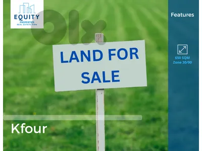 650 SQM Land For Sale In Kfour Prime Location #RR416112
