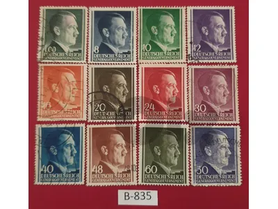 Germany Reich Nazi Hitler full set of stamps Lot # B-835 WWII
