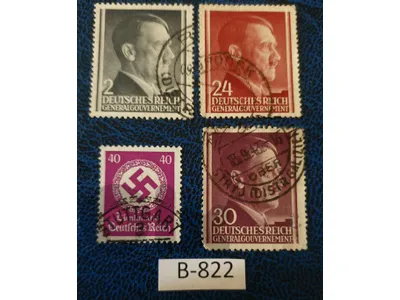Germany Reich Nazi Hitler WWII stamps Lot # B-822