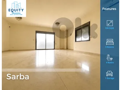 190 SQM Apartment For Sale In Sarba شقة للبيع #RK42077