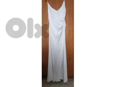 ASOS edition Rosanna satin cami wedding dress with drape detail  44