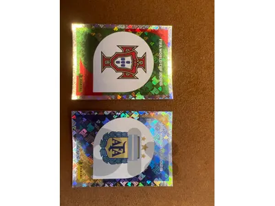 Panini FIFA World Cup 2026 Argentina and Portugal Team Emblem / Badge ( stickers )