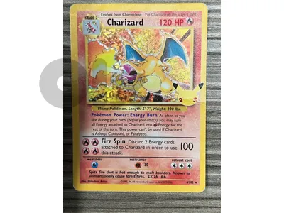 25ths anniversary first edition charizard