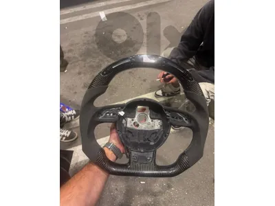 Audi real carbon fiber steering wheel