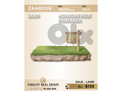 Land for sale in Zaarour SM233 أرض  للبيع في زعرور